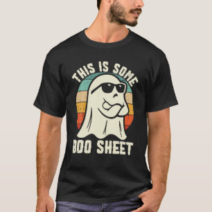 T-shirt Voici Une Feuille De Boite Halloween Ghost Funny C