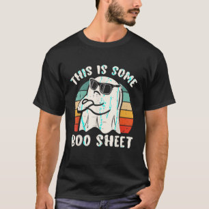 T-shirt Voici Une Feuille De Boite Halloween Ghost Funny C
