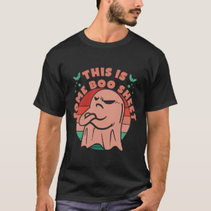 T-shirt Voici Une Feuille De Boite Retro Halloween Ghost C