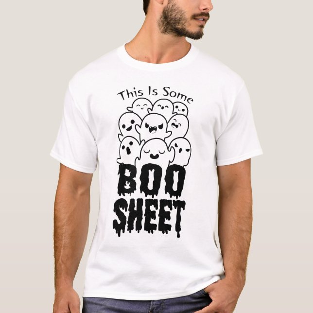T-shirt Voici Une Feuille De Livres (Devant)