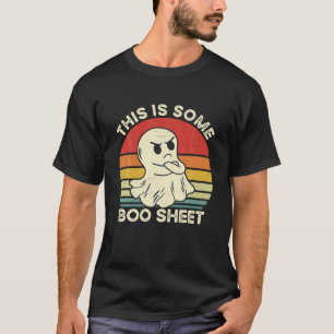 T-shirt Voici Une Fiche De Boite Drôle Fantôme Rétro Hallo