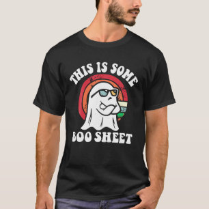 T-shirt Voici Une Fiche De Boite Drôle Halloween Ghost Ret