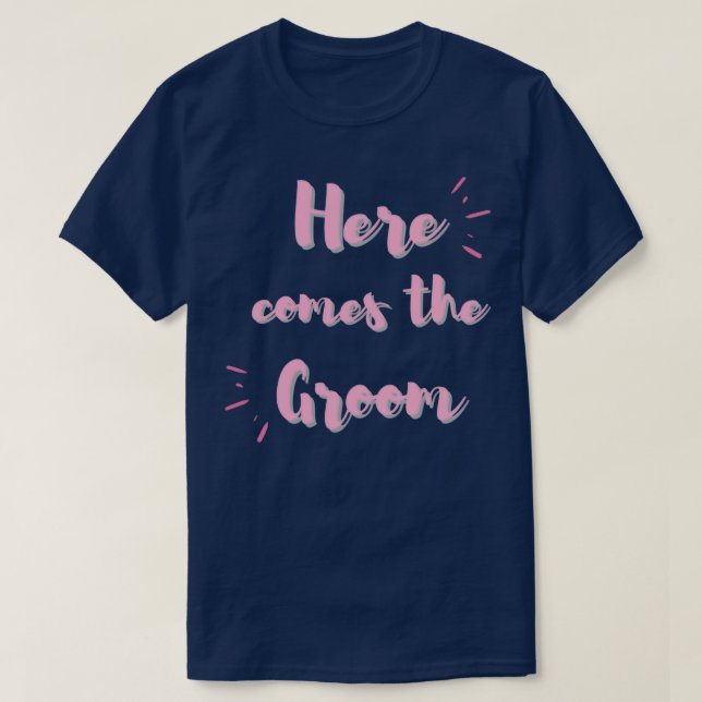T-shirt Voici venir le marié (Design devant)
