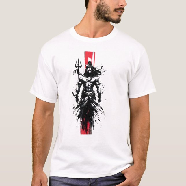 T-shirt Void-Born Mahadev The Crimson Axis When Silence Ta (Devant)