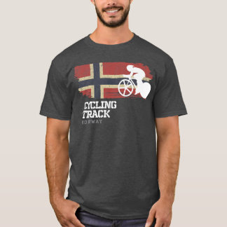 T-shirt Voie cyclable Norvège Route Vélo Course Vitesse Cy