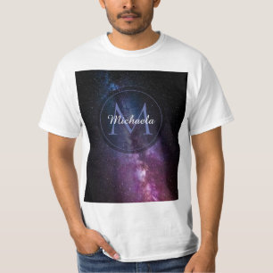 T-shirt Voie lactée couleurs vives monogramme personnalisa