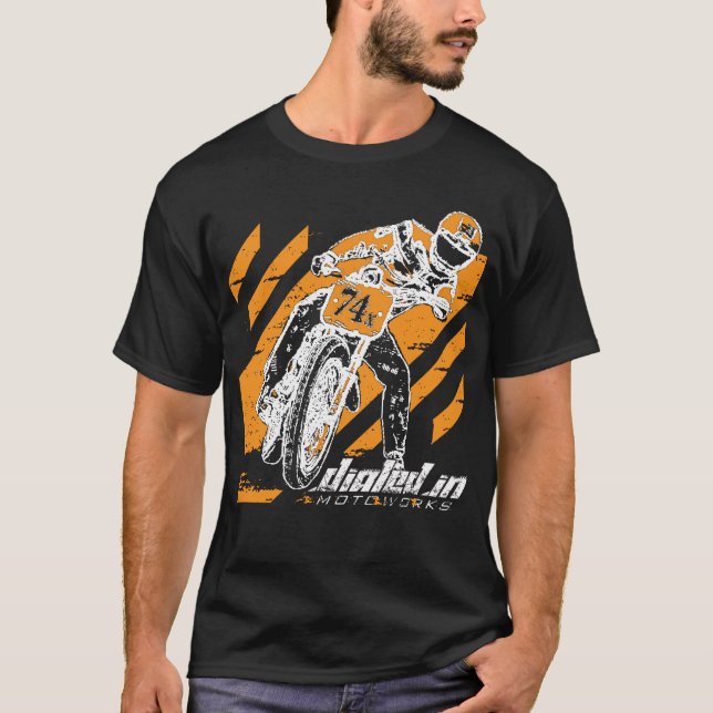 T-shirt Voie plate emballant la chemise de moto (Devant)