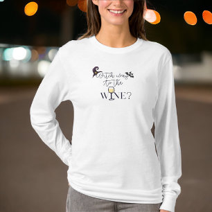 T-shirt Voie sorcière au vin sorcière Casquette Verre de v