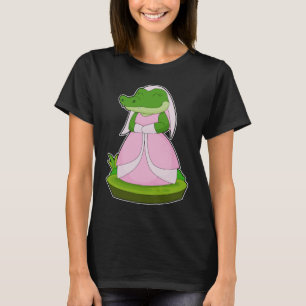 T-shirt Voile de mariée crocodile