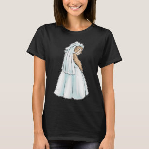 T-shirt Voile de Mariée la Fiancée Singe