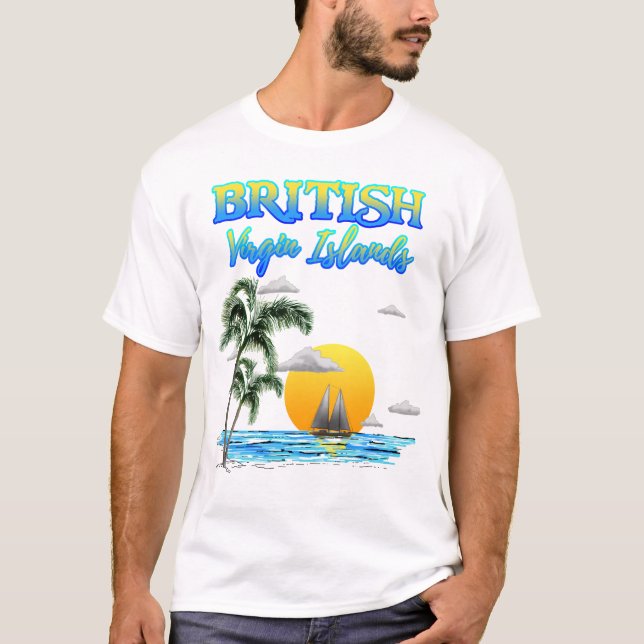 T-shirt Voile des îles Vierges britanniques (Devant)