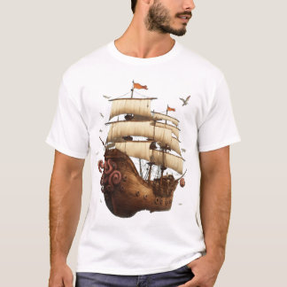 T-shirt voile et Ancre - Naviguer dans le voyage d
