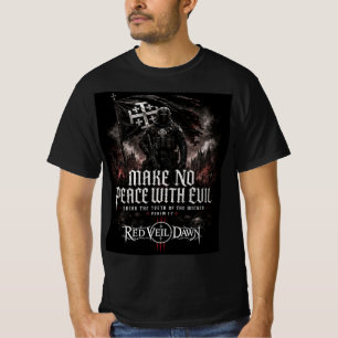 T-shirt Voile Rouge Aube - Ne faites pas la paix avec le m
