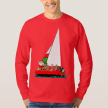 Voiles de Père Noël de marin à Noël