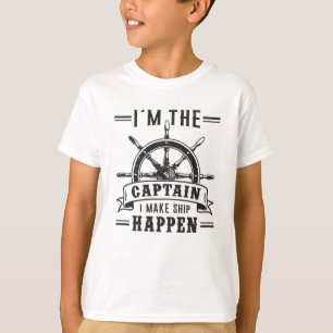 T-shirt Voilier Bateau Capitaine Voilier Drôle Idée cadeau