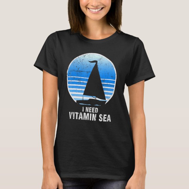 T-shirt Voilier Bateau Voilier Voilier Voilier Vitamin Lac (Devant)