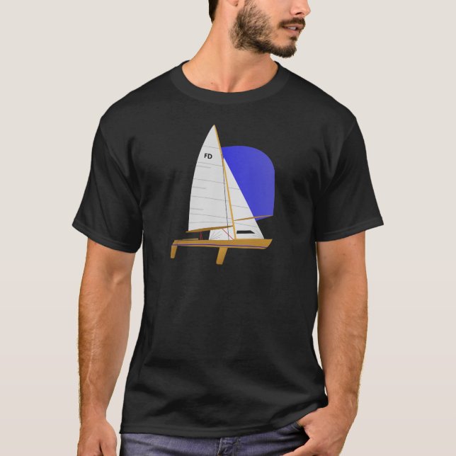 T-shirt Voilier classique de Néerlandais de vol (Devant)