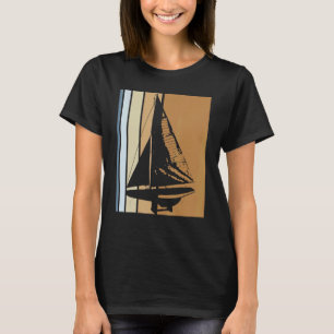 T-shirt Voilier Rétro Skipper Bateau Catamaran Yacht Voile