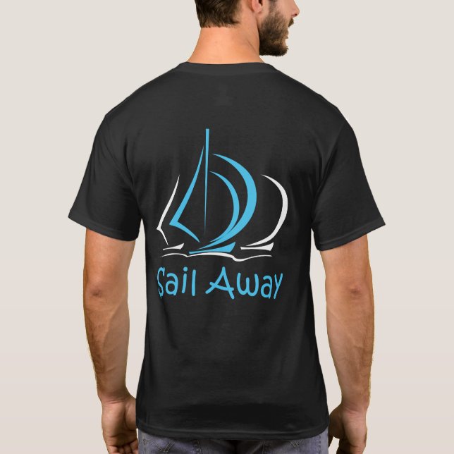 T-shirt Voilier Voilier Bateau à voile Sand Ocean Gul (Dos)