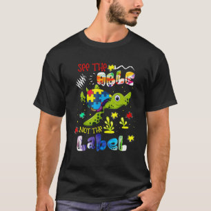 T-shirt Voir La Table Pas La Mignonne Tortue Autisme Étiqu
