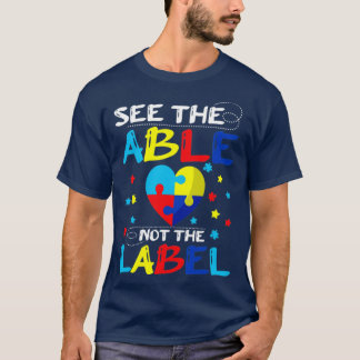 T-shirt Voir La Table Pas La Sensibilisation sur l'autisme