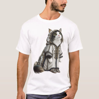 T-shirt Voir le chat dans un authentique Selham brodé
