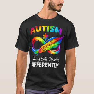 T-shirt Voir le monde différemment Sensibilisation à l'aut
