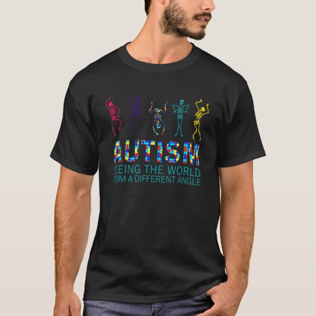 T-shirt Voir le monde sous différents angles Sensibilisati (Devant)