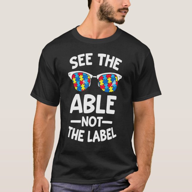 T-shirt Voir Le Puzzle De La Sensibilisation sur l'autisme (Devant)