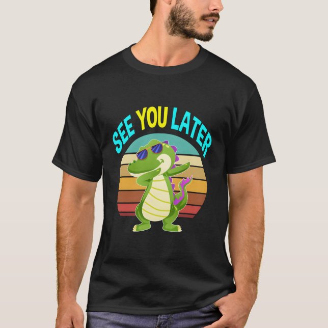 T-shirt Voir Plus Tard Alligator Cadeaux Hommes Femmes Enf (Devant)