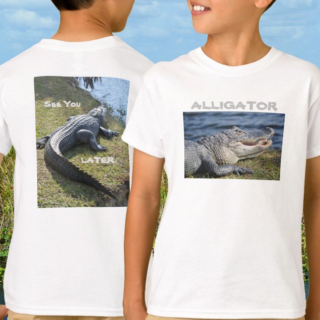 T-shirt Voir plus tard Alligator Fun Faune (Créateur téléchargé)