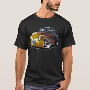 T-shirt Voiture 1941 de Noir-Flammes de Willys