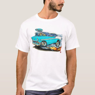 T-shirt Voiture 1956 de turquoise de Chevy 150-210