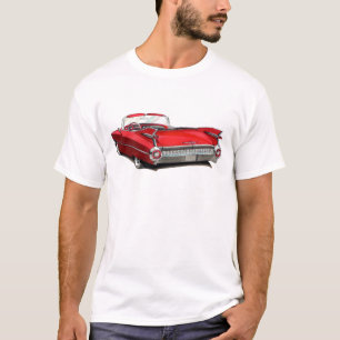 T-shirt Voiture 1959 de rouge de Cadillac