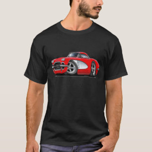 T-shirt Voiture 1961 de rouge de Corvette