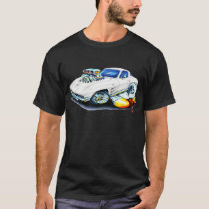 T-shirt Voiture 1963-64 de blanc de Corvette