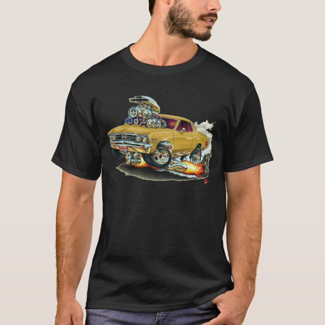 T-shirt Voiture 1967 d'or de Chevelle (Devant)