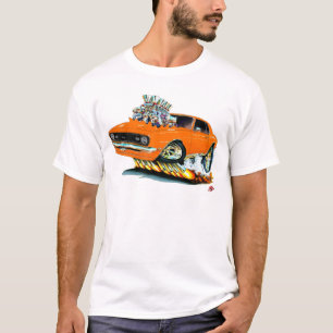T-shirt Voiture 1968 d'orange de Camaro solides solubles