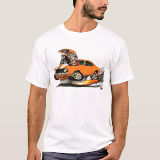 T-shirt Voiture 1969 Orange-Blanche de Camaro solides