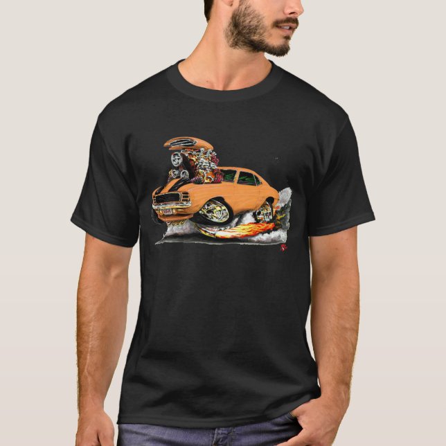 T-shirt Voiture 1969 Orange-Noire du RS solides solubles (Devant)