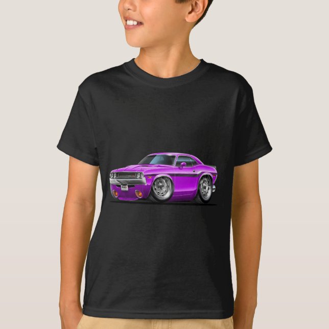 T-shirt Voiture 1970-72 de pourpre de challengeur (Devant)
