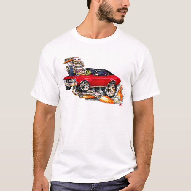 T-shirt Voiture 1970-72 de rouge de GS de Buick (Devant)