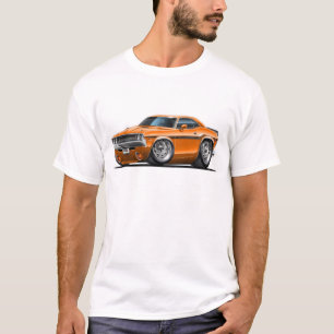 T-shirt Voiture 1970-72 d'orange de challengeur