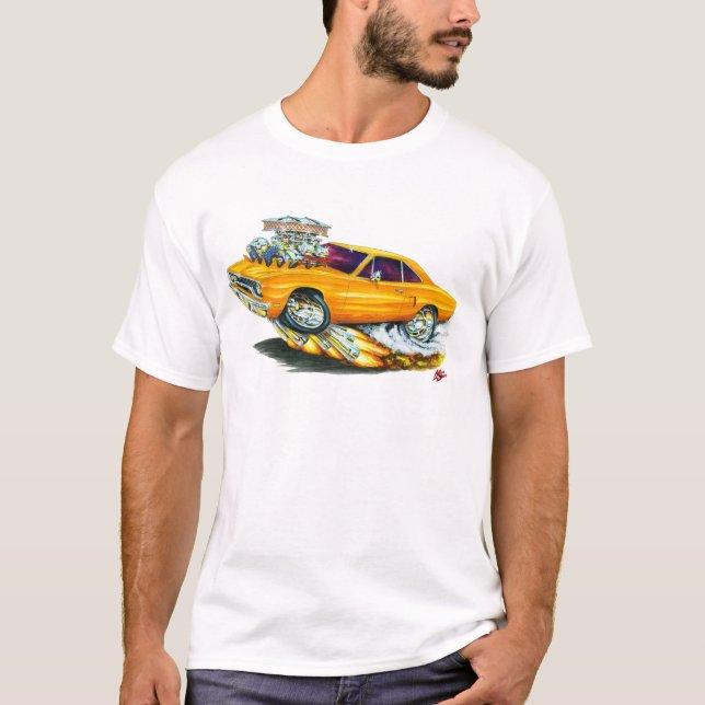 T-shirt Voiture 1970 d'orange de Roadrunner (Devant)