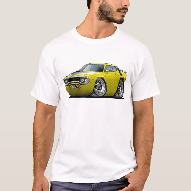 T-shirt Voiture 1971-72 Jaune-Noire de Roadrunner (Devant)