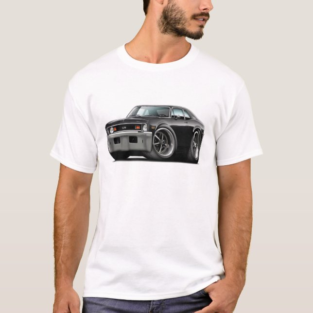 T-shirt Voiture 1973-74 noire de nova (Devant)