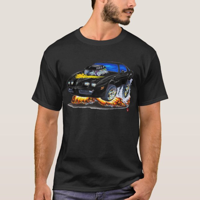 T-shirt Voiture 1979-81 noire du transport AM (Devant)