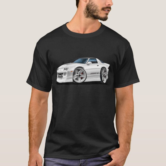 T-shirt Voiture 1982-92 de blanc de Camaro (Devant)