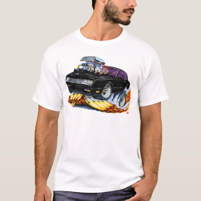 T-shirt Voiture 1986-88 noire de Monte Carlo (Devant)