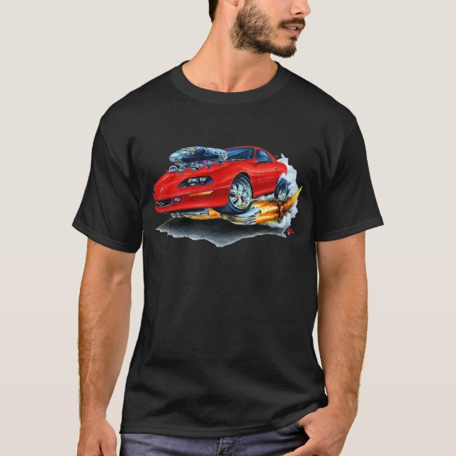 T-shirt Voiture 1993-97 de rouge de Camaro (Devant)